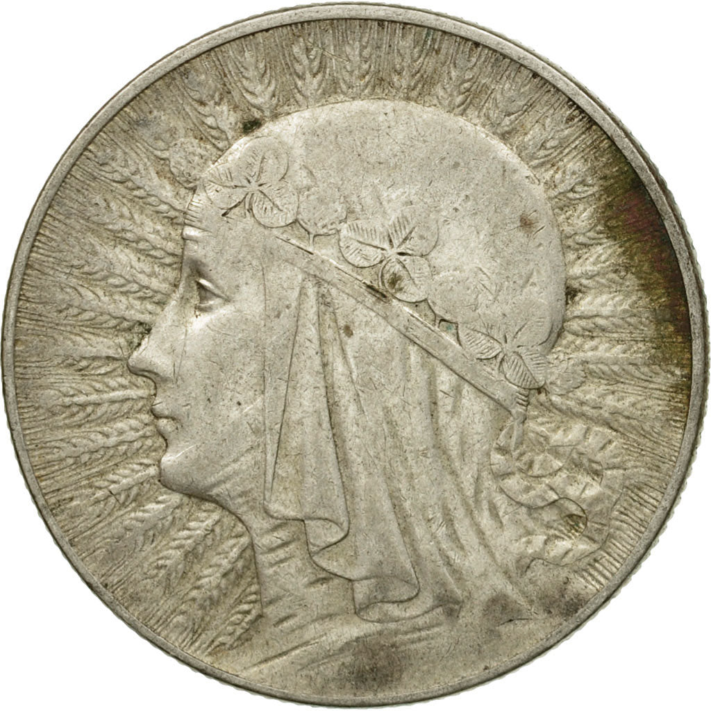 Coin, Poland, 5 Zlotych, 1933, Warsaw, EF(40-45), Silver, KM:21