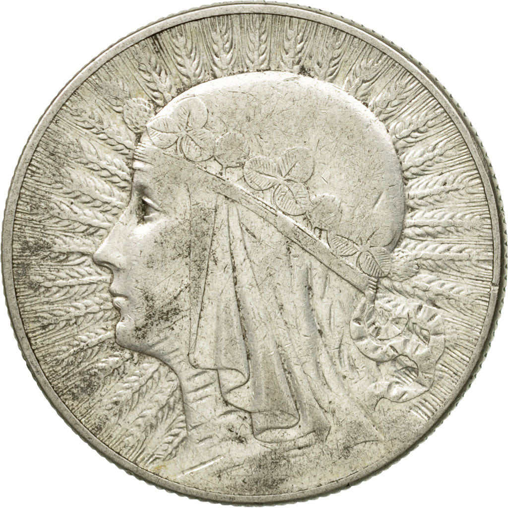 Coin, Poland, 5 Zlotych, 1934, Warsaw, VF(30-35), Silver, KM:21