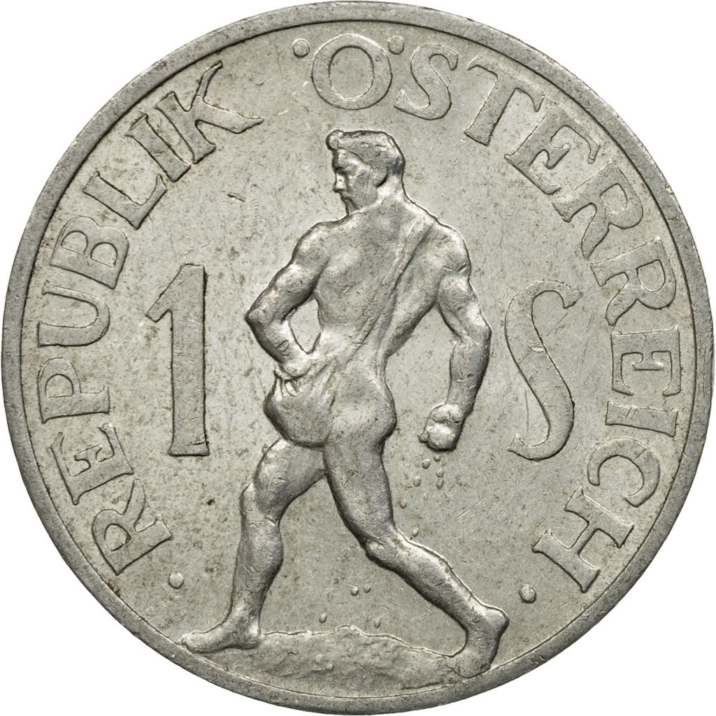 Coin, Austria, Schilling, 1957, EF(40-45), Aluminum, KM:2871