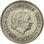 Munten, Nederland, Juliana, 25 Cents, 1964, ZF+, Nickel, KM:183