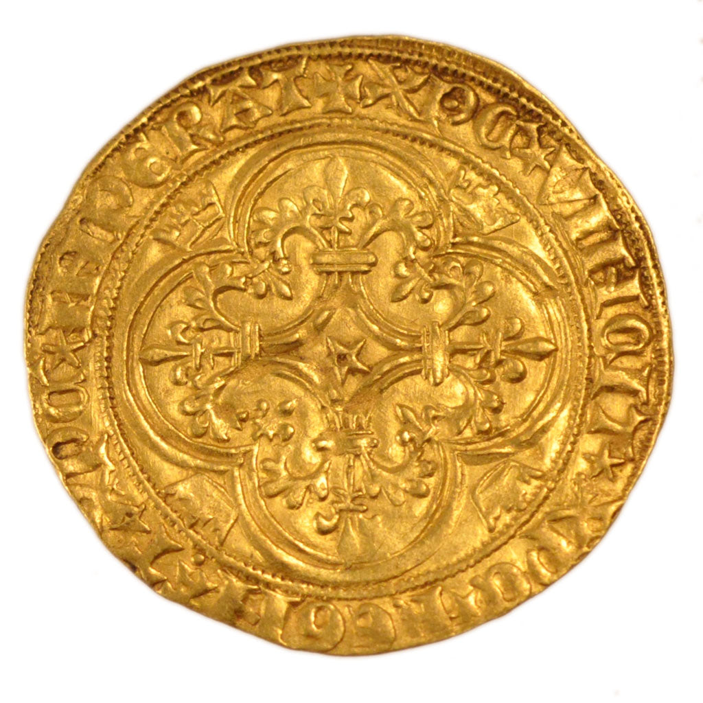FRANCE, Ecu d'or, St Quentin, AU(55-58), Gold, Duplessy #369, 3.90