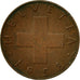 Moneda, Suiza, Rappen, 1958, Bern, MBC, Bronce, KM:46