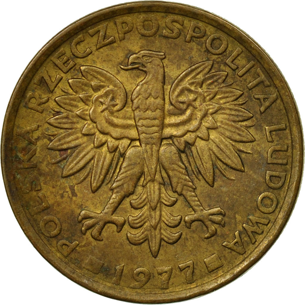 Monnaie, Pologne, 2 Zlote, 1977, Warsaw, TB+, Laiton, KM:80.1