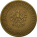Coin, Poland, 5 Zlotych, 1984, Warsaw, EF(40-45), Brass, KM:81.1