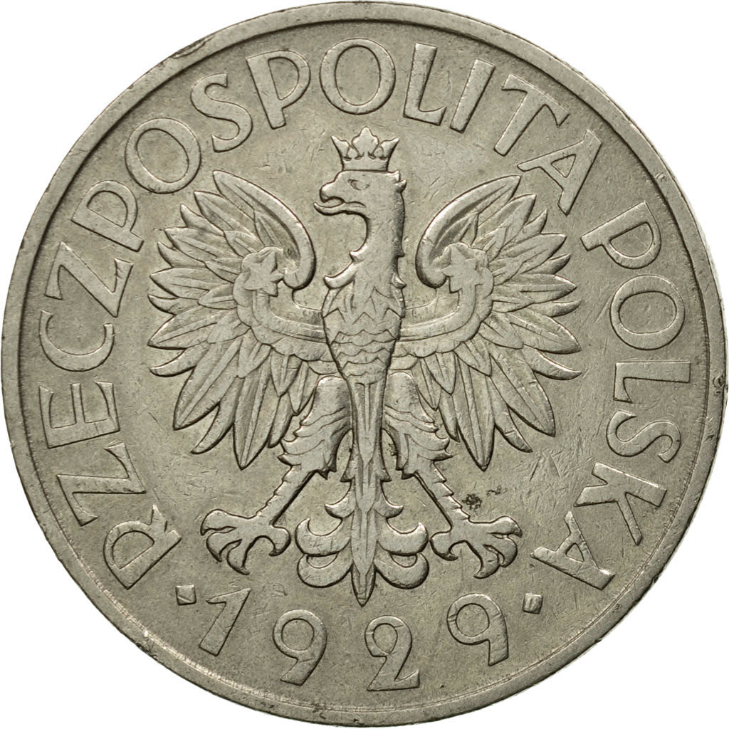 Monnaie, Pologne, Zloty, 1929, Warsaw, TTB+, Nickel, KM:14