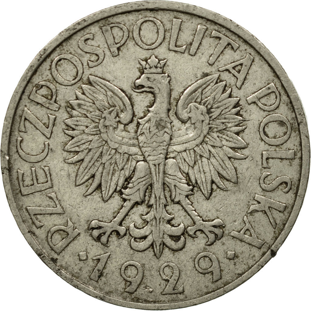 Munten, Polen, Zloty, 1929, Warsaw, FR+, Nickel, KM:14