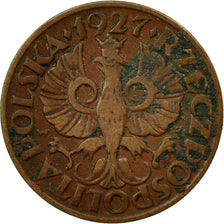 Münze, Polen, 2 Grosze, 1927, Warsaw, SS+, Bronze, KM:9a