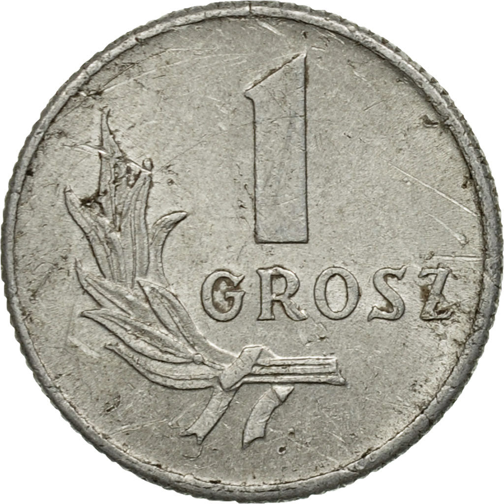 Coin, Poland, Grosz, 1949, Warsaw, VF(20-25), Aluminum, KM:39