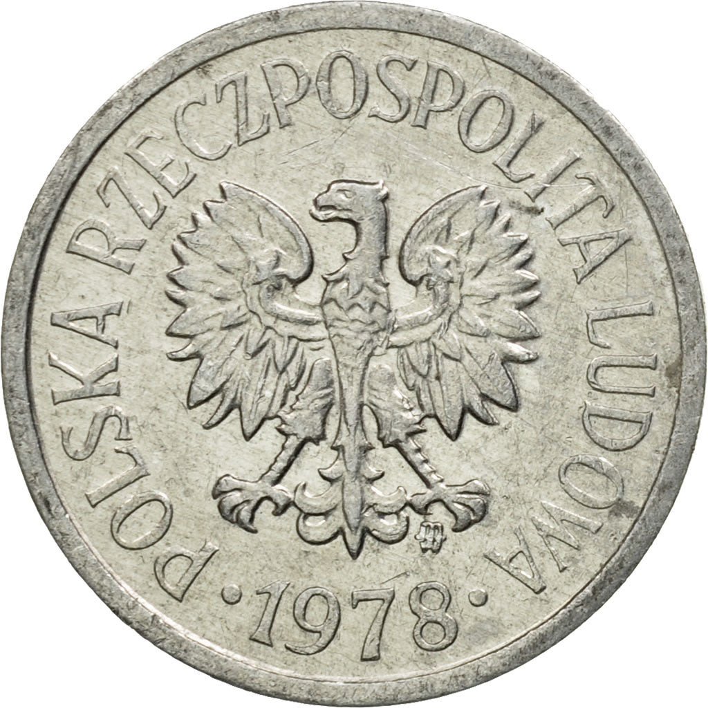 Coin, Poland, 10 Groszy, 1978, Warsaw, AU(50-53), Aluminum, KM:AA47