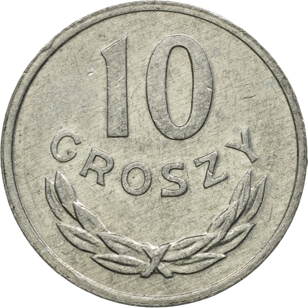 Coin, Poland, 10 Groszy, 1978, Warsaw, AU(50-53), Aluminum, KM:AA47