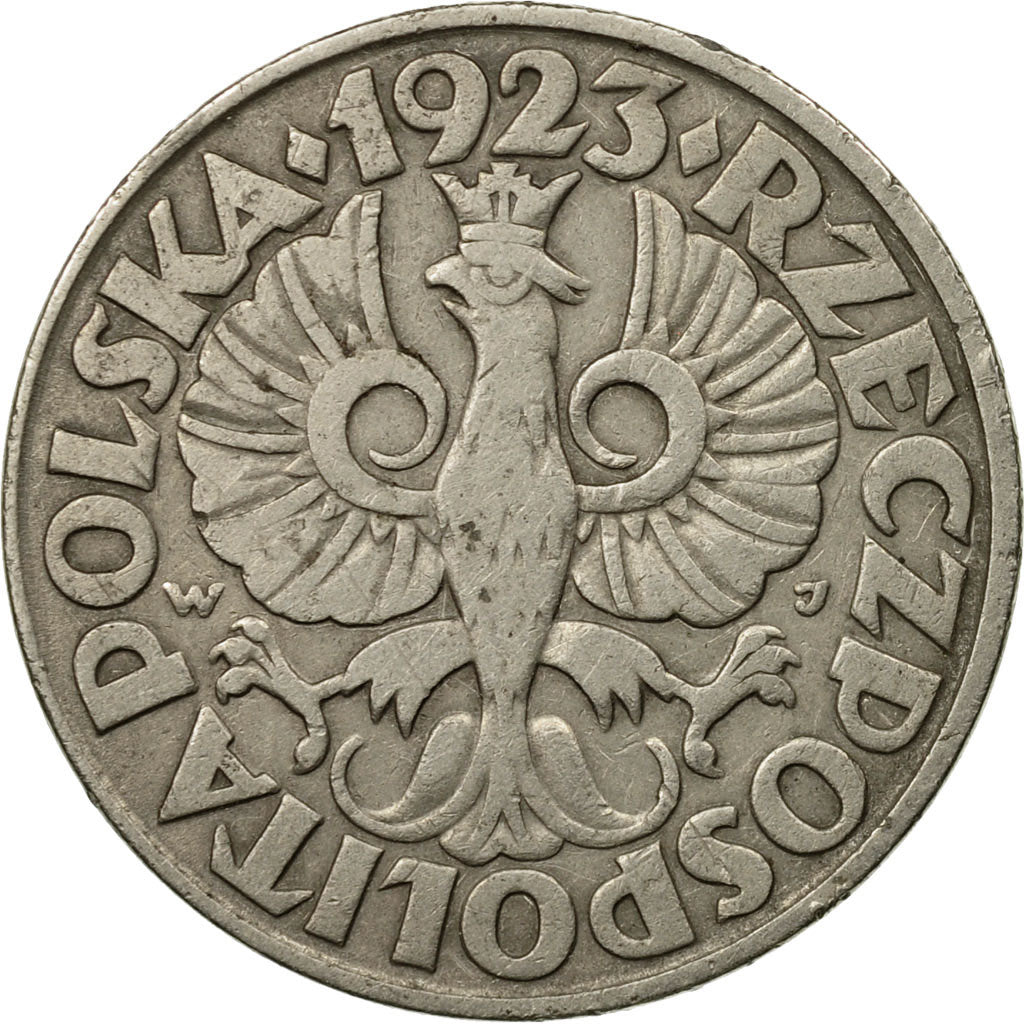 Moneta, Polska, 50 Groszy, 1923, Warsaw, VF(30-35), Nikiel, KM:13