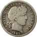 Coin, United States, Barber Dime, Dime, 1907, U.S. Mint, Philadelphia