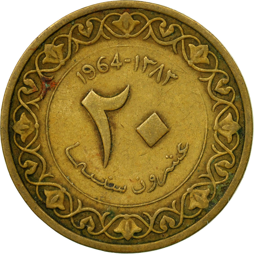Coin, Algeria, 20 Centimes, 1964, Paris, VF(30-35), Aluminum-Bronze, KM:98