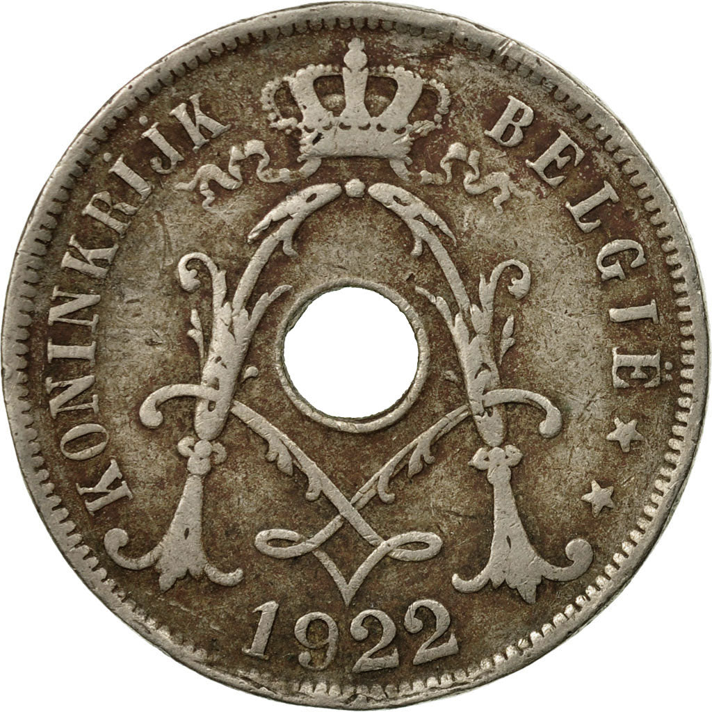 Coin, Belgium, 25 Centimes, 1922, F(12-15), Copper-nickel, KM:69