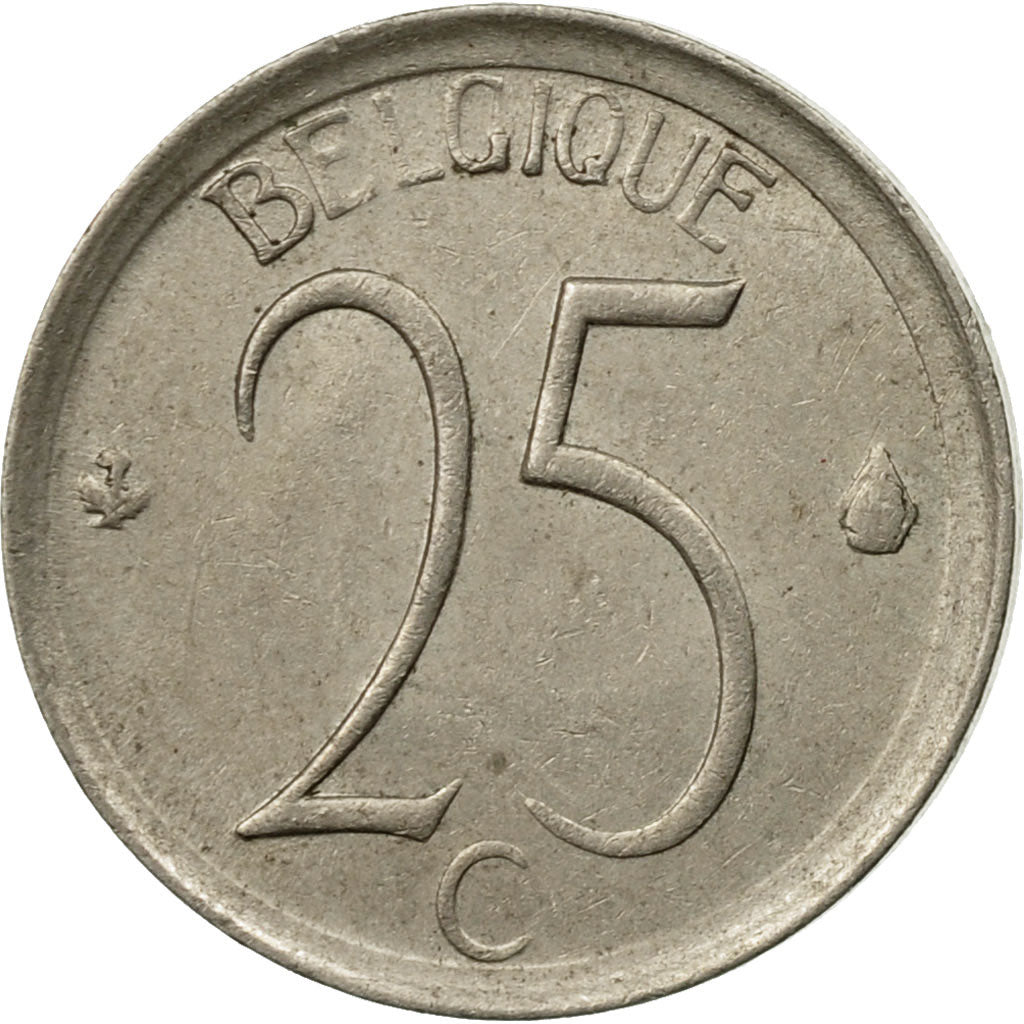 Coin, Belgium, 25 Centimes, 1965, Brussels, VF(30-35), Copper-nickel, KM:153.1