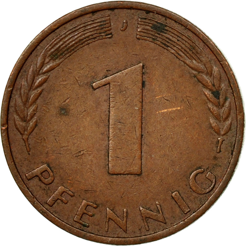 Münze, Bundesrepublik Deutschland, Pfennig, 1950, Hambourg, S, Copper Plated