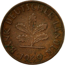 Coin, GERMANY - FEDERAL REPUBLIC, Pfennig, 1949, Munich, EF(40-45), Copper