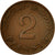 Coin, GERMANY - FEDERAL REPUBLIC, 2 Pfennig, 1959, Stuttgart, F(12-15), Bronze