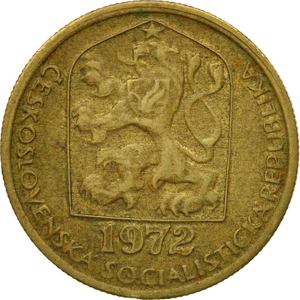 Coin, Czechoslovakia, 20 Haleru, 1972, VF(30-35), Nickel-brass, KM:74