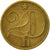 Moneda, Checoslovaquia, 20 Haleru, 1972, BC+, Níquel - latón, KM:74