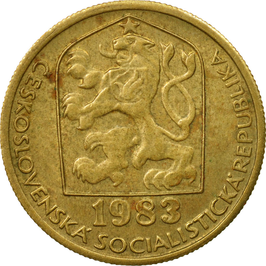 Munten, Tsjecho-Slowakije, 20 Haleru, 1983, ZF, Nickel-brass, KM:74