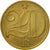 Moneda, Checoslovaquia, 20 Haleru, 1983, MBC, Níquel - latón, KM:74