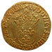 FRANCE, 1/2 Écu d'or, 1/2 Ecu, 1636, Amiens, AU(55-58), Gold, Gadoury #53, 1.70