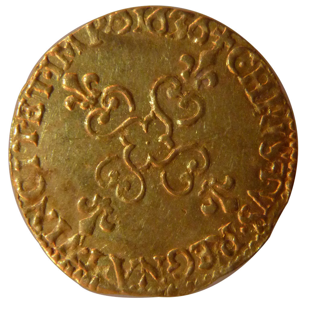 Francia, Louis XIII, 1/2 Écu d'or, 1/2 ECU D'or, 1636, Amiens, SPL-, Oro, Ga...