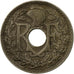 Coin, France, Lindauer, 5 Centimes, 1933, Paris, VF(30-35), Copper-nickel