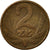 Coin, Poland, 2 Zlote, 1975, Warsaw, VF(30-35), Brass, KM:80.1