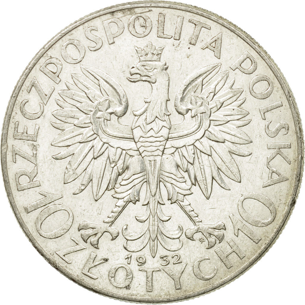 Monnaie, Pologne, 10 Zlotych, 1932, Warsaw, TTB, Argent, KM:22