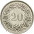 Moneda, Suiza, 20 Rappen, 1981, Bern, MBC+, Cobre - níquel, KM:29a