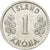 Coin, Iceland, Krona, 1977, VF(30-35), Aluminum, KM:23