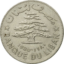 Coin, Lebanon, Livre, 1980, EF(40-45), Nickel, KM:30