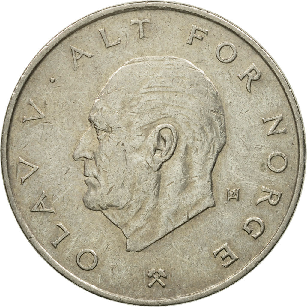 Monnaie, Norvège, Olav V, Krone, 1976, TB+, Copper-nickel, KM:419
