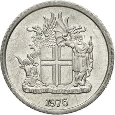 Coin, Iceland, Krona, 1976, VF(30-35), Aluminum, KM:23