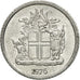 Coin, Iceland, Krona, 1976, VF(30-35), Aluminum, KM:23