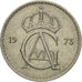 Münze, Schweden, Gustaf VI, 50 Öre, 1973, S+, Copper-nickel, KM:837