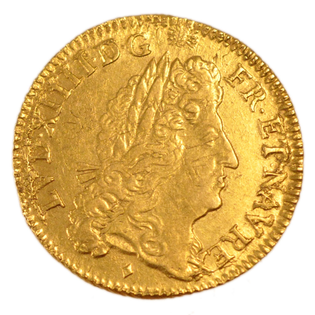 FRANCE, Louis d'Or, 1690, Aix, AU(50-53), Gold, Gadoury #250, 6.70
