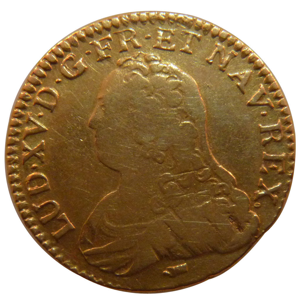 FRANCE, Louis d'Or, 1730, Besançon, VF(20-25), Gold, Gadoury #340, 8.00