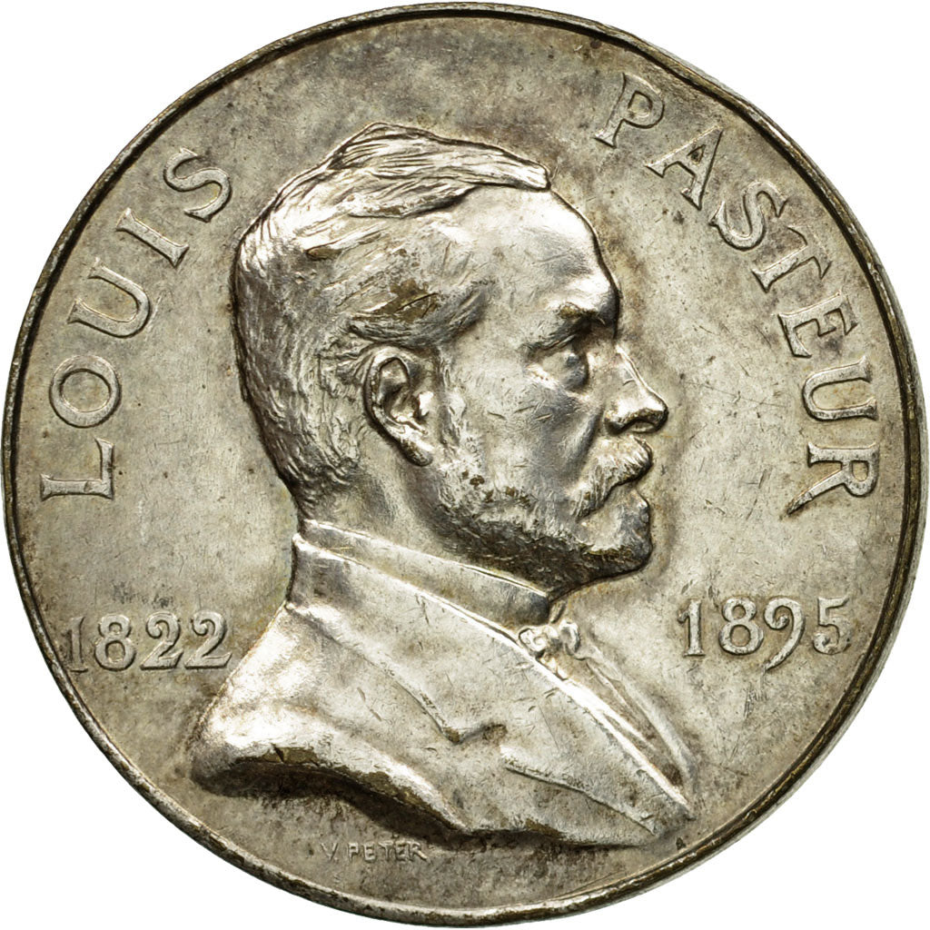 France, Medal, Etats Fédérés d'Europe - Louis Pasteur - 1928, 1928
