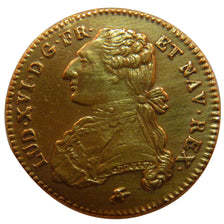 FRANCE, Double louis d'or au buste habillé, 2 Louis D'or, 1776, Lyon, KM #575.5,