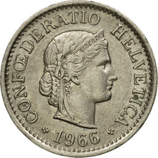 Coin, Switzerland, 10 Rappen, 1966, Bern, EF(40-45), Copper-nickel, KM:27