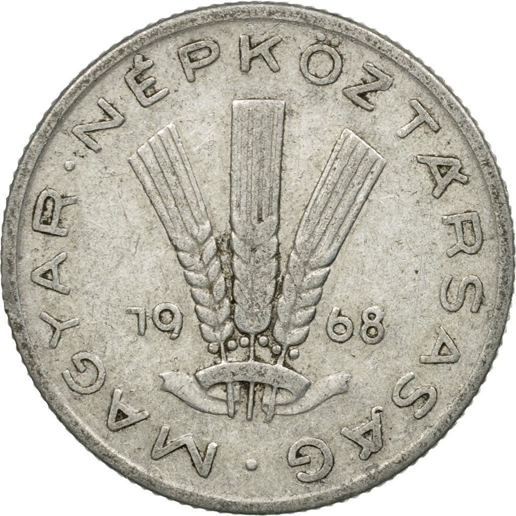 Moneda, Hungría, 20 Fillér, 1968, Budapest, BC+, Aluminio, KM:573