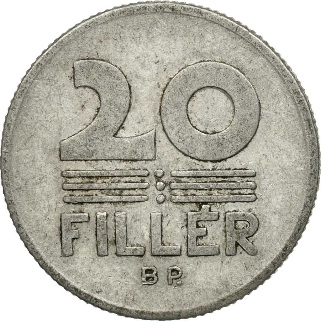 Moneda, Hungría, 20 Fillér, 1968, Budapest, BC+, Aluminio, KM:573