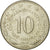 Coin, Yugoslavia, 10 Dinara, 1981, AU(50-53), Copper-nickel, KM:62