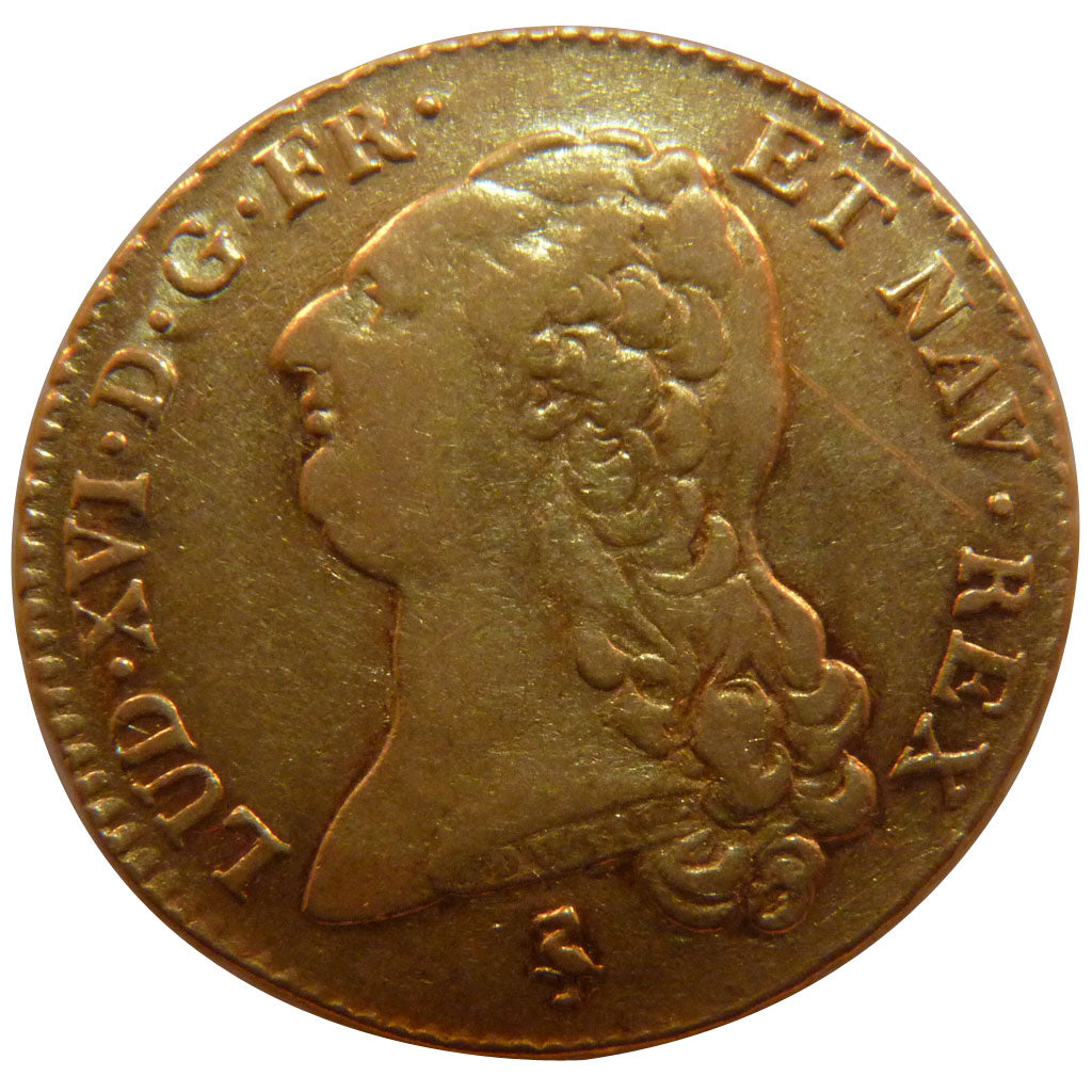 FRANCE, Double louis d'or à la tête nue, 2 Louis D'or, 1786, Paris, KM #592.1, E