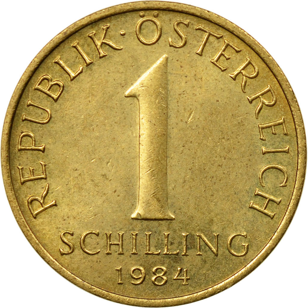 Coin, Austria, Schilling, 1984, AU(50-53), Aluminum-Bronze, KM:2886