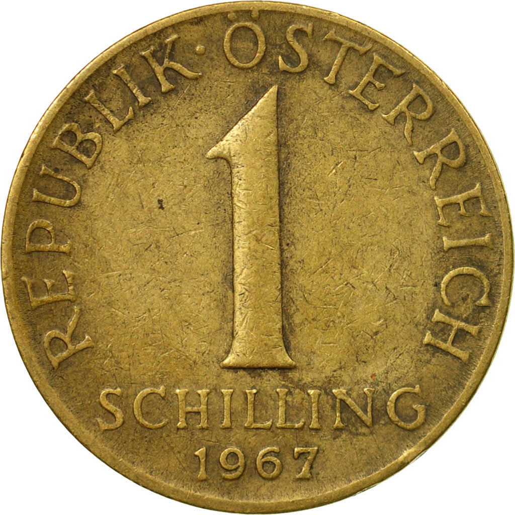 Coin, Austria, Schilling, 1967, VF(30-35), Aluminum-Bronze, KM:2886