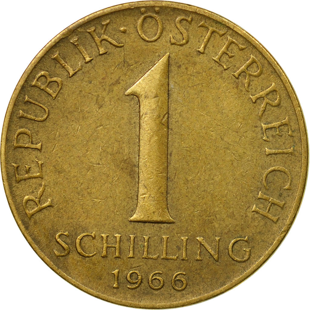 Coin, Austria, Schilling, 1966, EF(40-45), Aluminum-Bronze, KM:2886